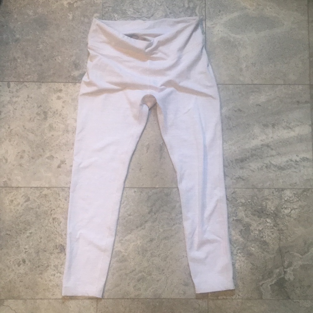 Cream Outdoor Voices Tech Sweat leggings